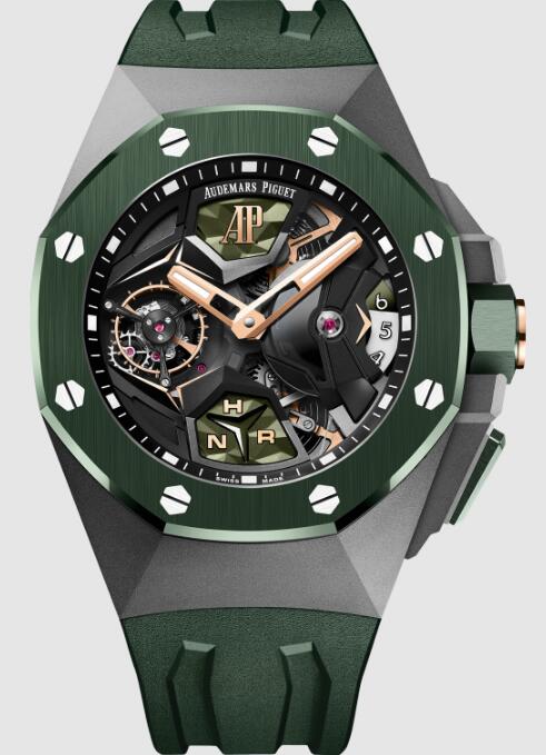 Review Audemars Piguet Concept Replica ROYAL OAK CONCEPT FLYING TOURBILLON GMT 26589IO.OO.D056CA.01 watch - Click Image to Close